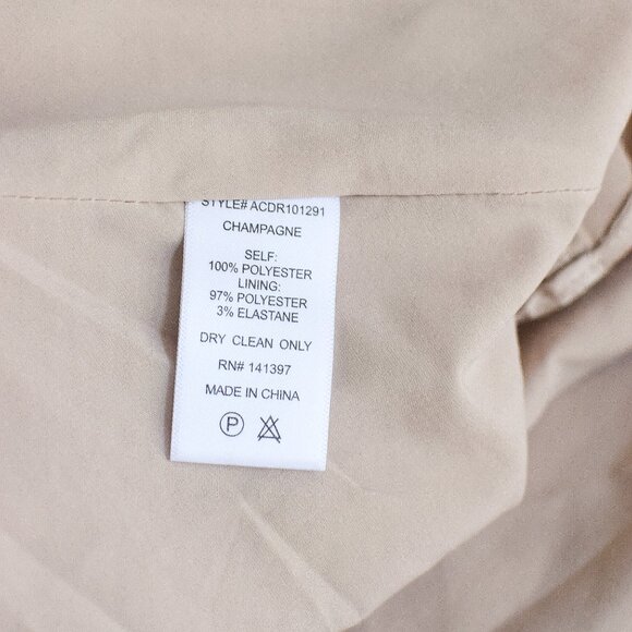 NWT ASTR The Label Anamaria Cut Out Long Sleeve Mini Dress Champagne Pink Size M - Picture 8 of 8